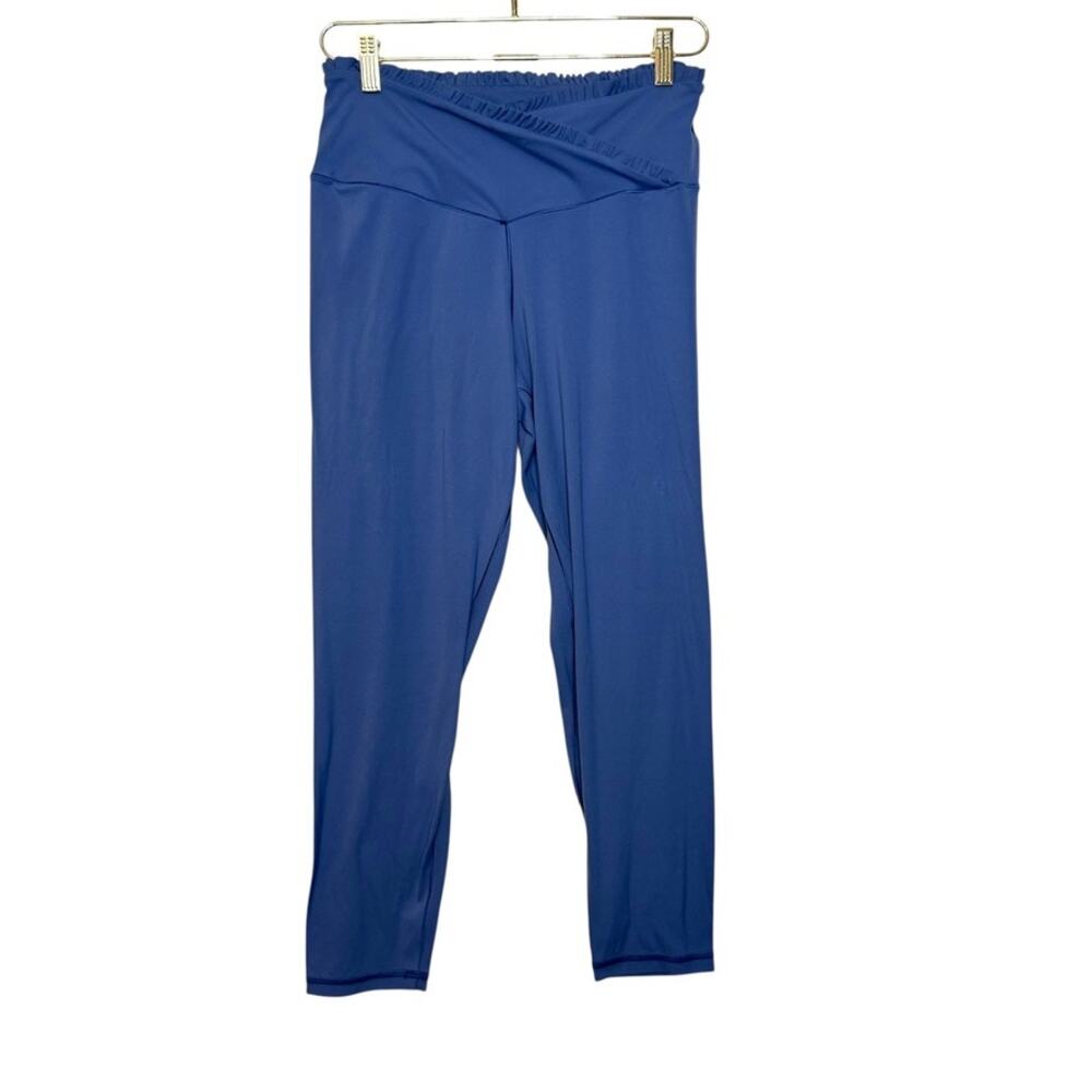 Offline Aerie Real Me Xtra High Waisted Crossover Ruffle Legging Women XL Blue